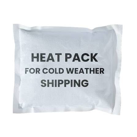 Heat pack for cold weather shipping on a white background